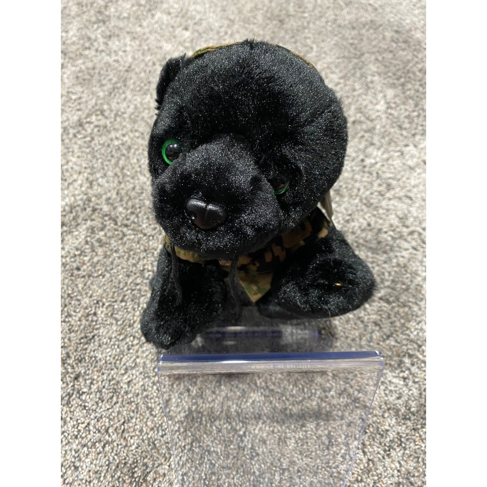 Teddy Mountain Black Pantherā Plush Stuffed Animal Digital Camo Military Outfit